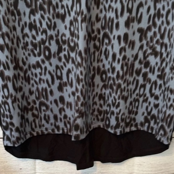 Be Stage Brand Womens Size Large Print Lace Trimmed Blouse - Picture 3 of 5